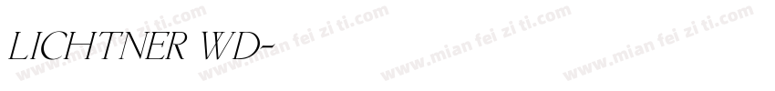 Lichtner Wd字体转换
